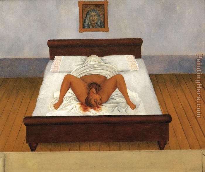 My Birth painting - Frida Kahlo My Birth art painting